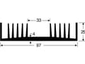 Miniatyrbild 1 av 2: Fischer Elektronik SK 72 75 SA Kylelement 1,8 K/W (L x B x H) 75 x 97 x 25 mm
