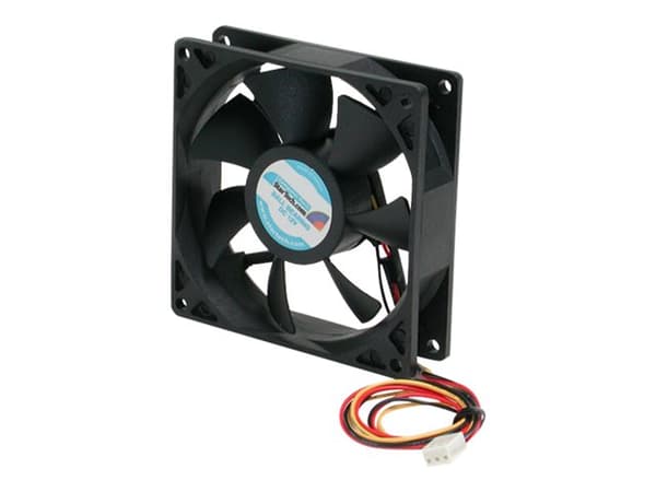 StarTech.com FAN9X25TX3L Kjølesystem for datamaskin PC-kjølevifte Vifte 9,2 cm Sort Sort