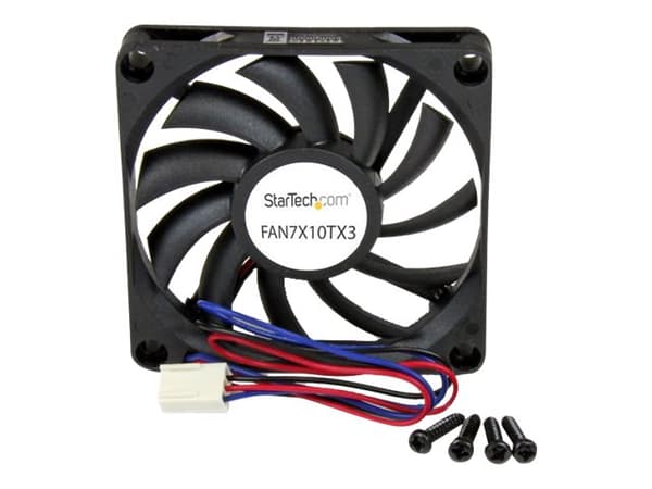 StarTech.com FAN7X10TX3 Kjølesystem for datamaskin PC-kjølevifte Vifte 7 cm Sort