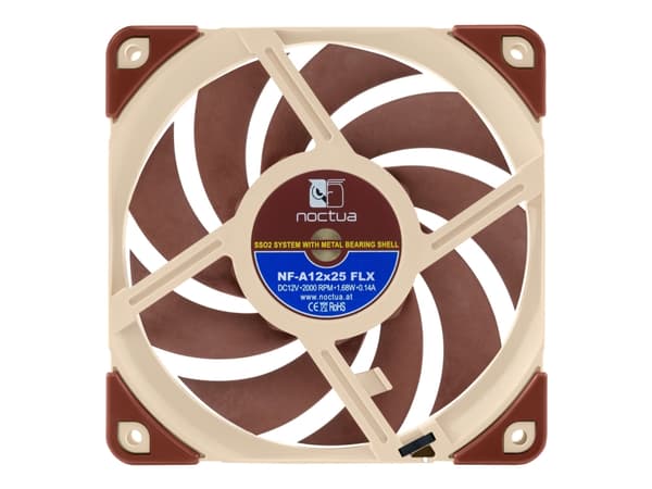 Noctua NF-A12x25 FLX - Kabinettvifte - 120 mm