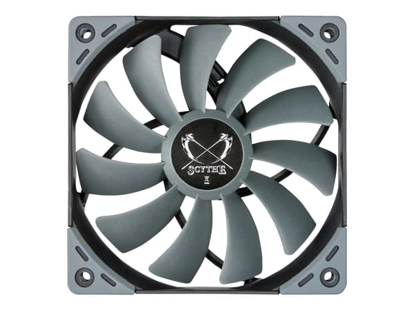 Scythe Kaze Flex 120 SU1225FD12L-RD - Kabinettvifte - 120 mm Sort, Grå