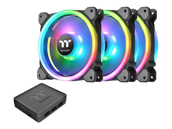 Thermaltake Riing Trio 14 LED RGB Radiator Fan TT - Premium Edition - viftesett for systemskap - 140 mm