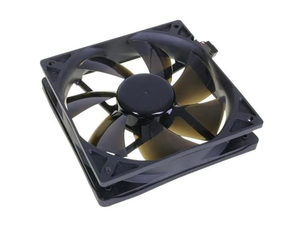 NoiseBlocker BlackSilent Pro PC-kabinet-blæser Sort (B x H x T) 120 x 120 x 25 mm