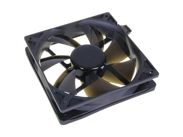 NoiseBlocker BlackSilent Pro PC-kabinet-blæser Sort (B x H x T) 120 x 120 x 25 mm
