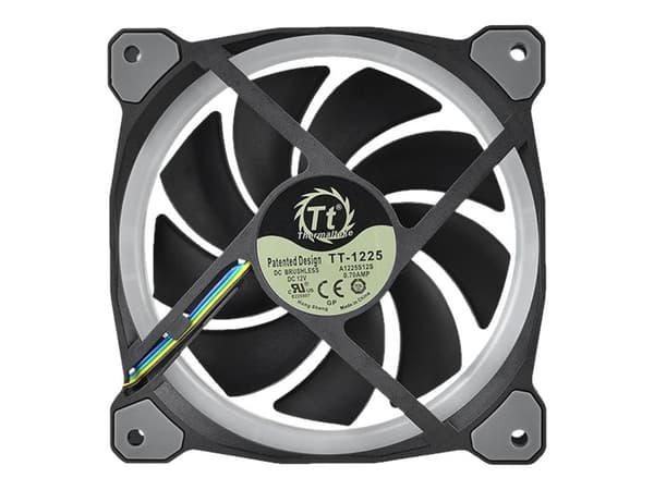 Thermaltake Riing PLUS 12 LED RGB Radiator Fan TT - Premium Edition - kabinettvifte - 120 mm (en pakke 5)