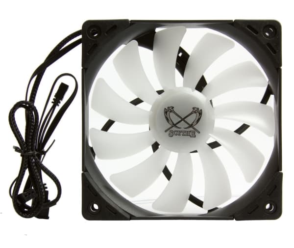Scythe Kaze Flex 120 RGB PWM SU1225FD12MR-RHP - Kabinettvifte - 120 mm