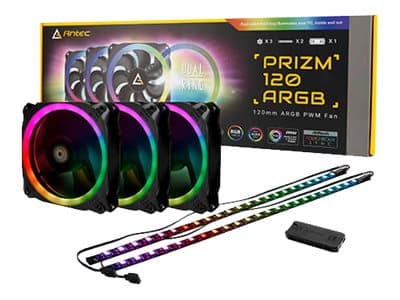 Antec Prizm 120 ARGB 3+2+C - Kabinettvifte - 120 mm (en pakke 3)