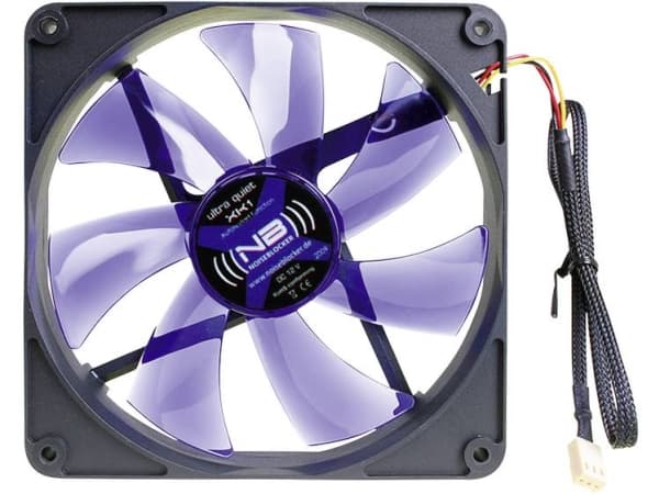 Noiseblocker BlackSilentFan XK1, Vifte, 14 cm, 800 RPM, 12 dB, 60 m³/t, Sort