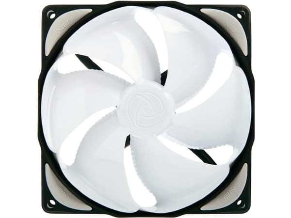 Noiseblocker eLoop B12-3, Vifte, 12 cm, 1900 RPM, 26,5 dB, 121,2 m³/t, Hvit