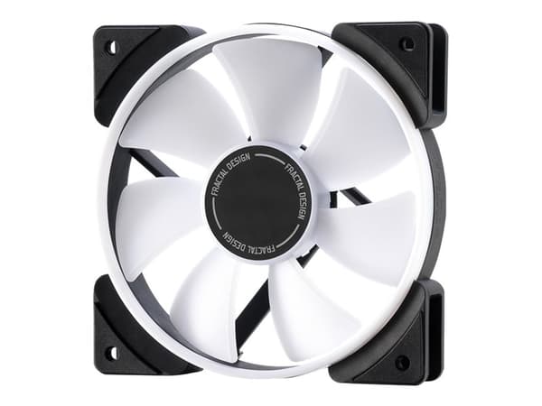Fractal Design Prisma AL-12 - Kabinettvifte - 120 mm - svart, halvopak hvitt Sort, Hvit