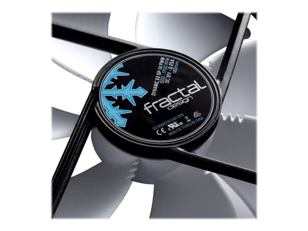 Fractal Design Dynamic X2 GP-12 PWM - Kabinettvifte - 120 mm - svart, hvit