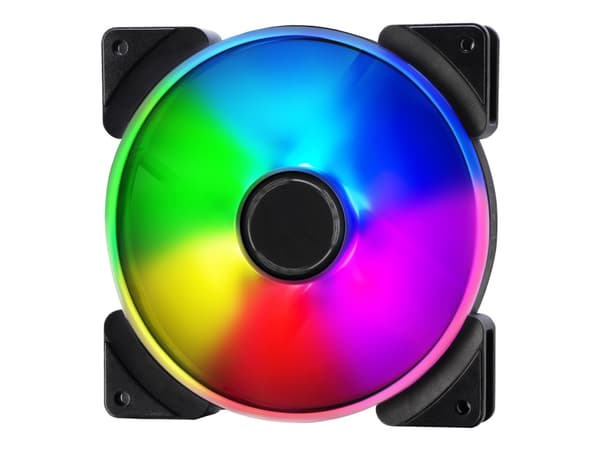 Fractal Design Prisma AL-14 - Lådfläkt - 140 mm - svart, halvgenomskinlig vit (paket om 3)