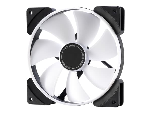 Fractal Design Prisma AL-14 - Lådfläkt - 140 mm - svart, halvgenomskinlig vit (paket om 3)