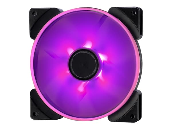 Fractal Design Prisma AL-14 - Lådfläkt - 140 mm - svart, halvgenomskinlig vit (paket om 3)