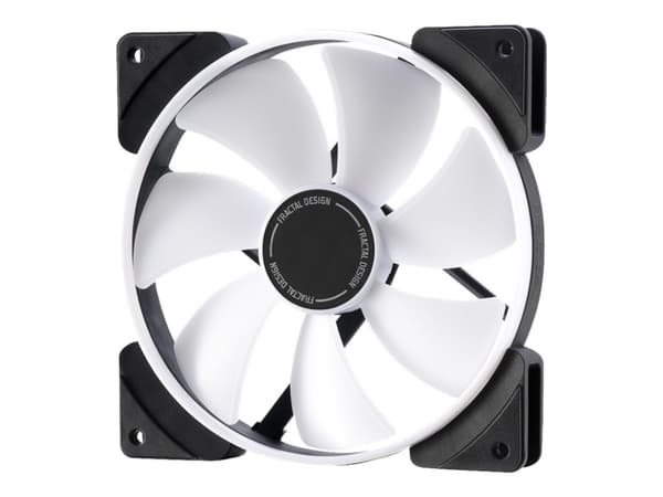Fractal Design Prisma AL-14 - Lådfläkt - 140 mm - svart, halvgenomskinlig vit (paket om 3) Svart, Vit