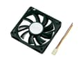 Miniatyrbilde 3 av 5: Akasa Slimfan, Vifte, 8 cm, 2500 RPM, Sort