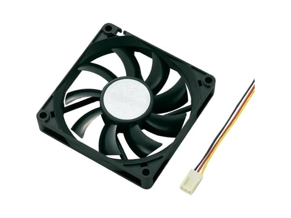 Akasa Slimfan, Vifte, 8 cm, 2500 RPM, Sort