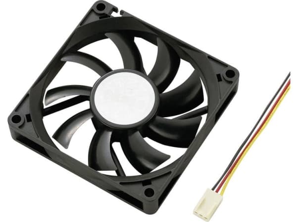 Akasa Slimfan, Vifte, 8 cm, 2500 RPM, Sort