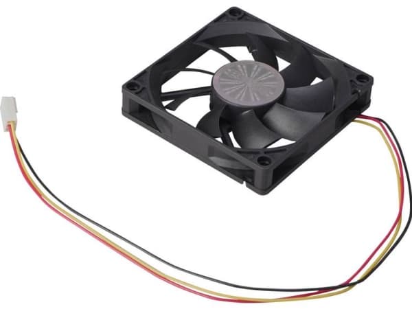Akasa Slimfan, Vifte, 8 cm, 2500 RPM, Sort