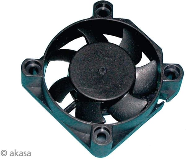 Akasa Black Case Fan, Fan, 24,87 dB, Svart