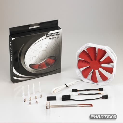 Phanteks PH-F140TS, Vifte, 14 cm, 750 RPM, 1200 RPM, 19 dB, 78,1 cfm