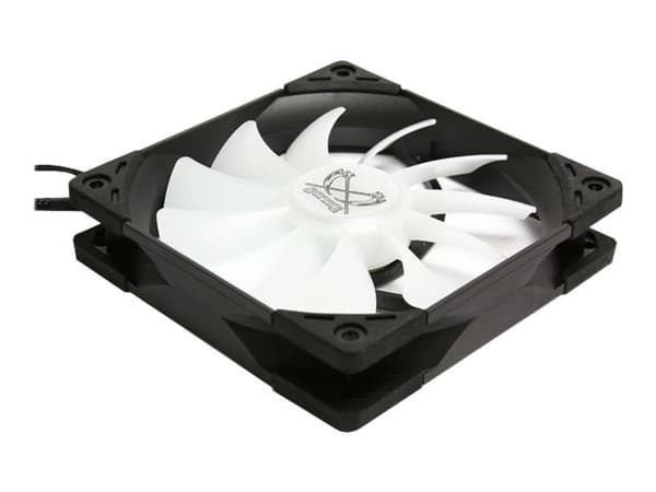 Scythe Kaze Flex 120 RGB SU1225FD12LR-RD - Kabinettvifte - 120 mm Sort, Hvit
