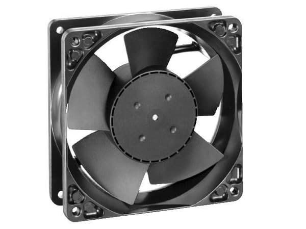 ebm-papst 4184NX, Vifte, 12 cm, 3200 RPM, 180 m³/t, Sort Sort