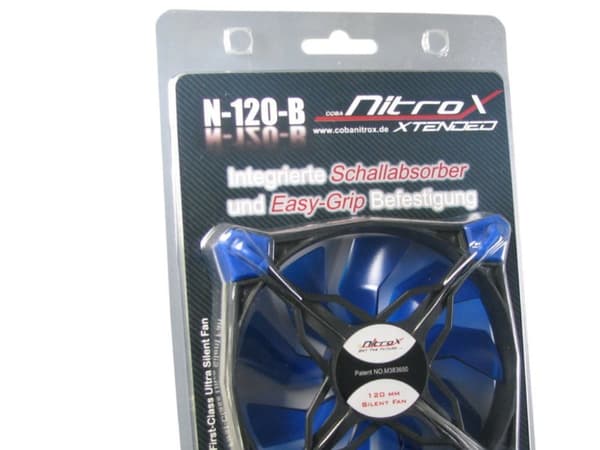 Inter-Tech CobaNitrox N-120-B - Kabinettvifte - 120 mm