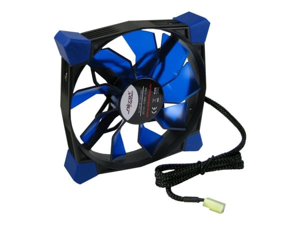 Inter-Tech CobaNitrox N-120-B - Kabinettvifte - 120 mm Sort, Blå