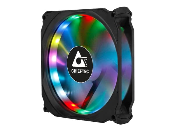 Chieftec CF-1225RGB - Kabinettvifte - 120 mm Sort
