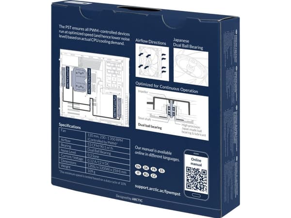 Arctic F12 PWM PST CO-vifte (AFACO-120PC-GBA01)