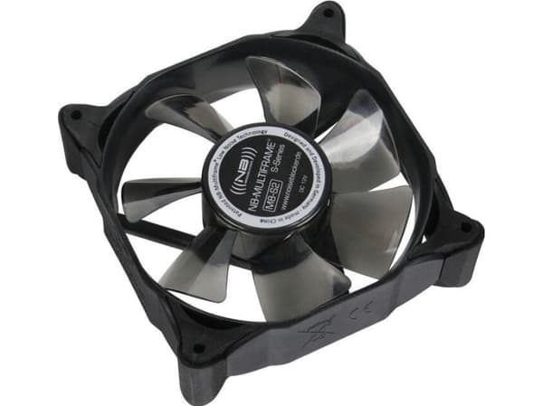 Noiseblocker MultiFrame M8-1, Fan, 8 cm, 1200 RPM, 6 dB, 30 m³/h, Svart