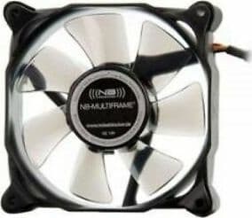 Noiseblocker MultiFrame M8-1, Fan, 8 cm, 1200 RPM, 6 dB, 30 m³/h, Svart