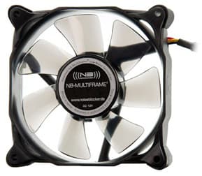Noiseblocker MultiFrame M8-1, Fan, 8 cm, 1200 RPM, 6 dB, 30 m³/h, Svart Svart