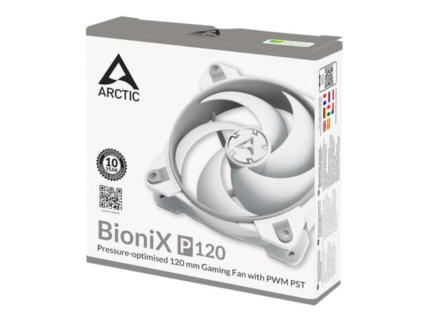 ARCTIC BioniX P120 PWM PST - Indsats med blæser - 120 mm - hvid/grå