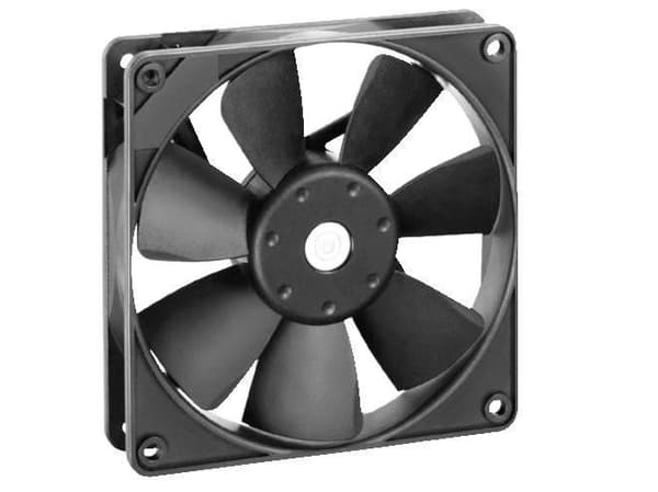 ebm-papst 4414F, Vifte, 12 cm, 2900 RPM, 170 m³/t, Sort Sort