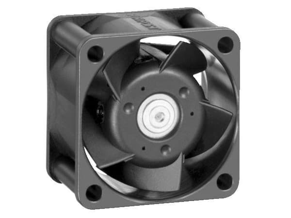 ebm-papst 412JHH, Vifte, 4 cm, 13000 RPM, 24 m³/t, Sort Sort