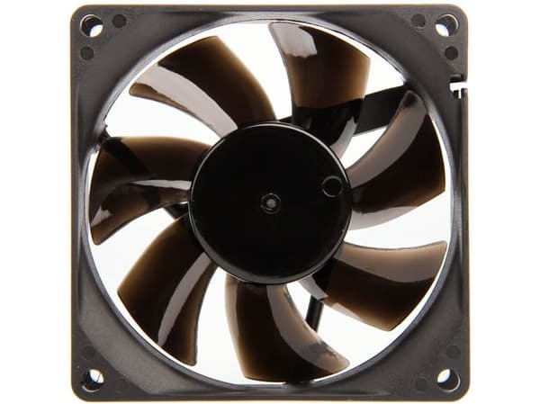 Noiseblocker BlackSilentPro P-1, Fan, 8 cm, 1500 RPM, 15,4 dB, 17,2 cfm, Svart