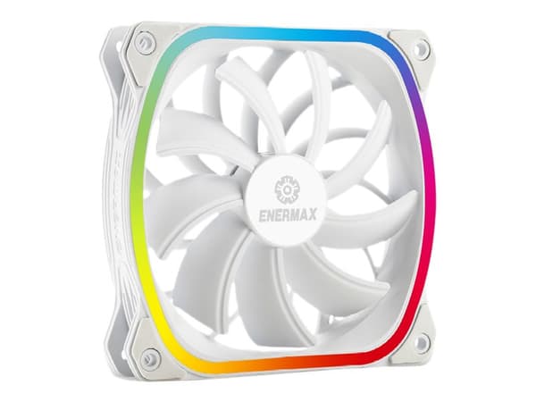 Enermax SquA RGB UCSQARGB12P-W-SG - Tuulettimella varustettu sisäosa - 120 mm - valkoinen - valkoinen Valkoinen