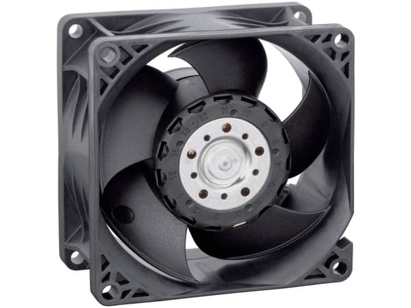 ebm-papst 8218 JH3, Vifte, 8 cm, 12000 RPM, 190 m³/t, Sort