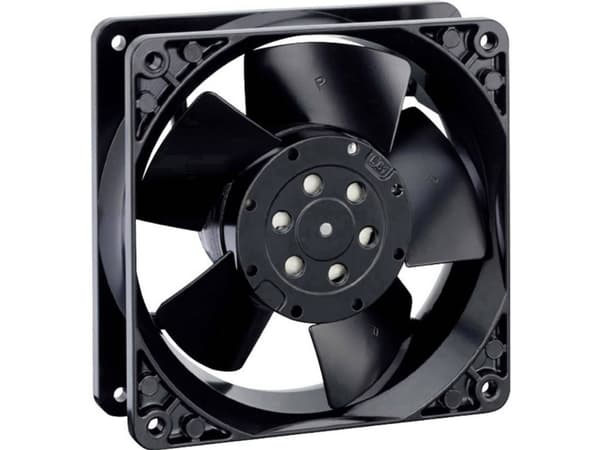 ebm-papst 4600N, Vifte, 12 cm, 3100 RPM, 180 m³/t, Sort