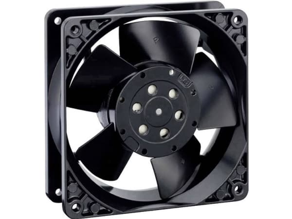 ebm-papst 4600N, Vifte, 12 cm, 3100 RPM, 180 m³/t, Sort