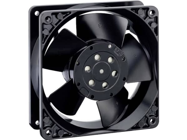 ebm-papst 4606N, Fan, 12 cm, 3100 RPM, 180 m³/h, Svart