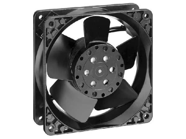 ebm-papst 4606N, Fan, 12 cm, 3100 RPM, 180 m³/h, Svart