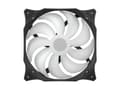 Miniatyrbilde 4 av 5: SilentiumPC Stella HP RGB 140 PWM, vifte, 14 cm, 800 rpm, 1800 rpm, 78,7 kubikkfot/min., svart, hvit
