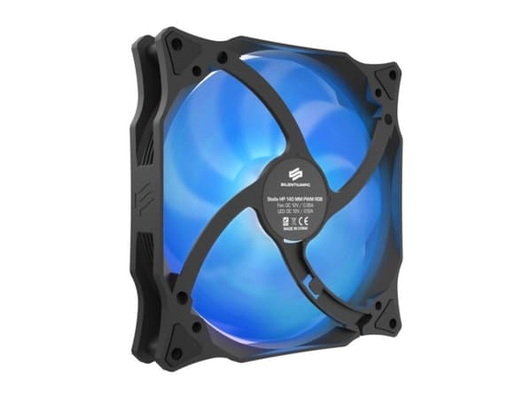 SilentiumPC Stella HP RGB 140 PWM, vifte, 14 cm, 800 rpm, 1800 rpm, 78,7 kubikkfot/min., svart, hvit