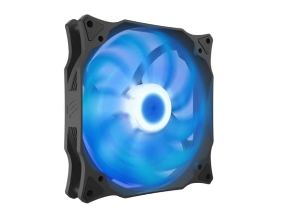 SilentiumPC Stella HP RGB 140 PWM, vifte, 14 cm, 800 rpm, 1800 rpm, 78,7 kubikkfot/min., svart, hvit Sort, Hvit