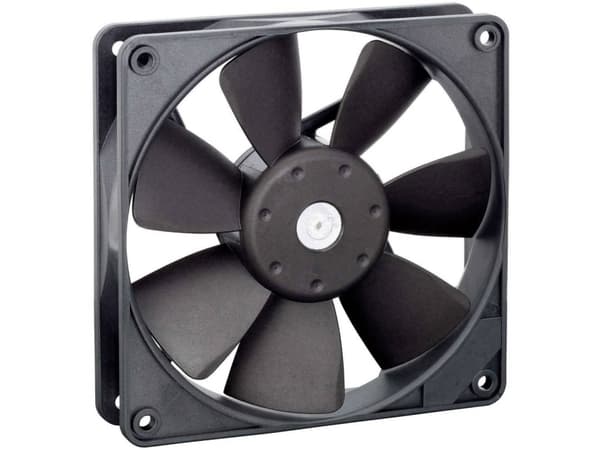 ebm-papst 4412FM, Vifte, 12 cm, 2400 RPM, 140 m³/t, Sort