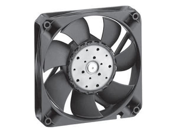 ebm-papst 4414FNH, Vifte, 12 cm, 5400 RPM, 225 m³/t, Sort Sort