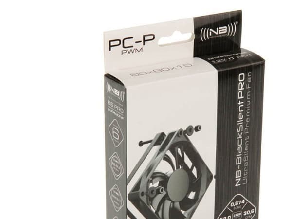 Noiseblocker BlackSilentPro PC-P, Vifte, 8 cm, 2500 RPM, 25,8 dB, 30,6 cfm, 52 m³/t